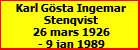 Karl Gsta Ingemar Stenqvist