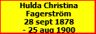 Hulda Christina Fagerstrm