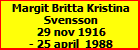 Margit Britta Kristina Svensson