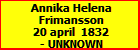 Annika Helena Frimansson