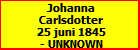 Johanna Carlsdotter