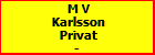 M V Karlsson