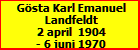 Gsta Karl Emanuel Landfeldt