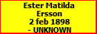 Ester Matilda Ersson