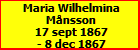 Maria Wilhelmina Mnsson