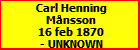 Carl Henning Mnsson