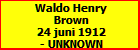 Waldo Henry Brown