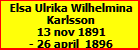 Elsa Ulrika Wilhelmina Karlsson