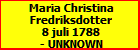 Maria Christina Fredriksdotter