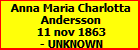 Anna Maria Charlotta Andersson