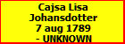 Cajsa Lisa Johansdotter