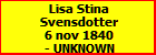 Lisa Stina Svensdotter