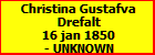 Christina Gustafva Drefalt