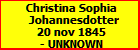 Christina Sophia Johannesdotter