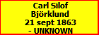 Carl Silof Bjrklund