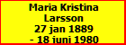 Maria Kristina Larsson