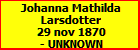 Johanna Mathilda Larsdotter