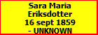 Sara Maria Eriksdotter