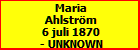 Maria Ahlstrm
