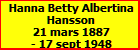 Hanna Betty Albertina Hansson