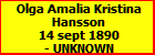 Olga Amalia Kristina Hansson