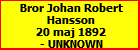 Bror Johan Robert Hansson